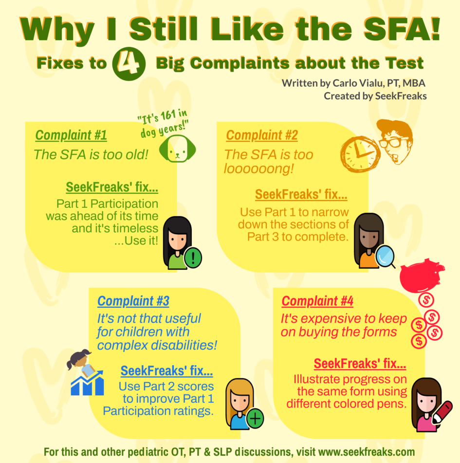 Why I Still Like the SFA! SeekFreaks' Fixes to 4 Big Complaints